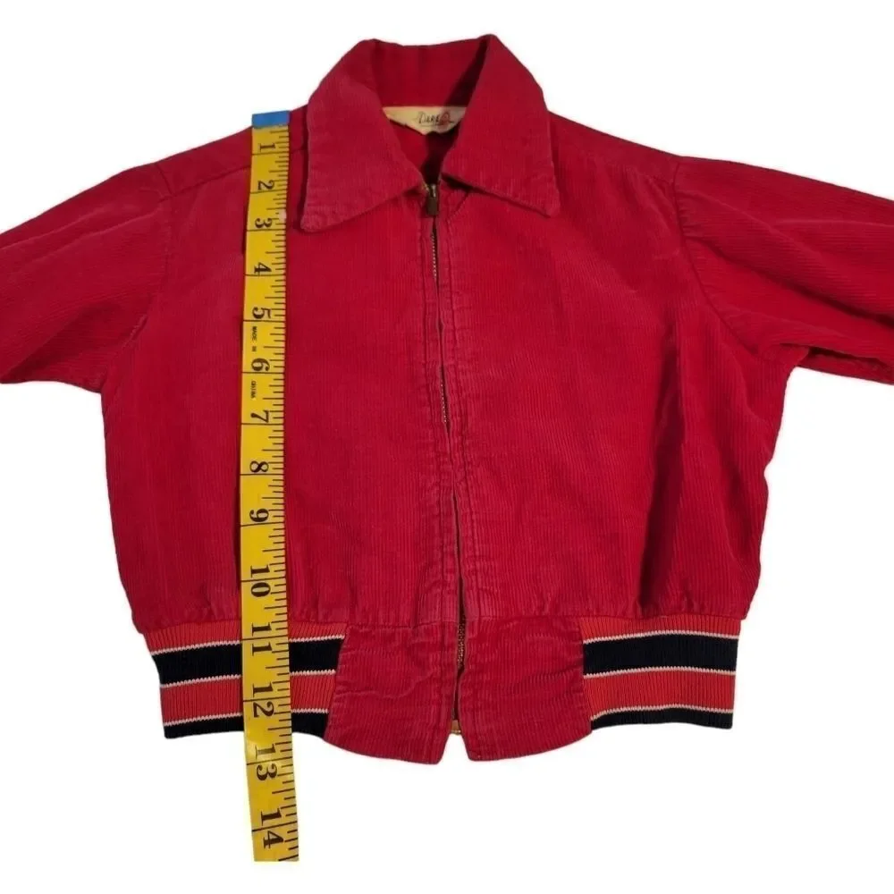 Danny Dare Vintage Corduroy Bomber Jacket and Newsboy Hat